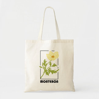 Bolsa de tela estampado de flor Monterón トートバッグ