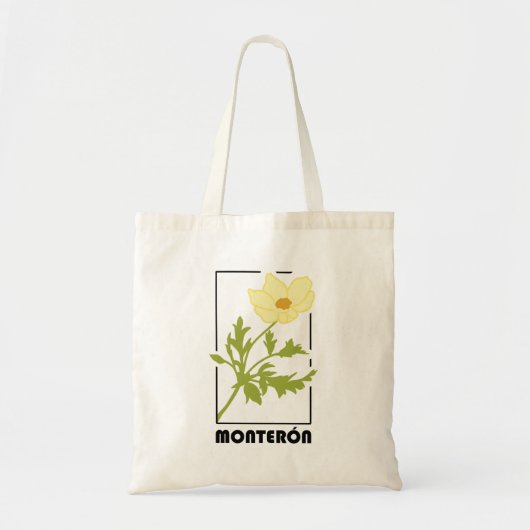 Bolsa de tela estampado de flor Monterón トートバッグ (正面)
