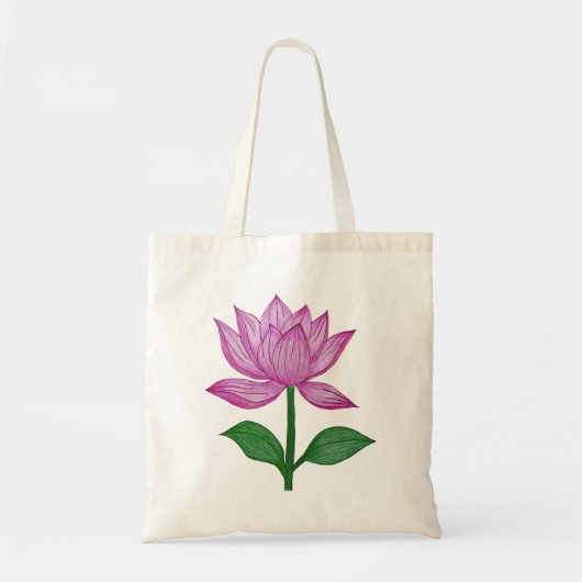 Bolsa de tela flor rosada トートバッグ (正面)