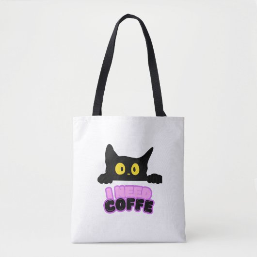 Bolsa de tela- I need coffe トートバッグ (正面)