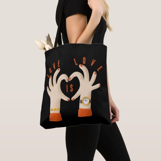 Bolsa de tela Love is Love トートバッグ (クローズアップ)