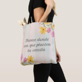 Bolsa de tela reutilizable cute & good vibes トートバッグ (クローズアップ)