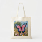 Bolsa econômica Borboleta トートバッグ (正面)