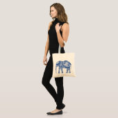 Bolsa económica con elefante トートバッグ (正面(モデル))