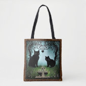  "Bolsa Elegante Black Cat: La Armonía   トートバッグ (正面)