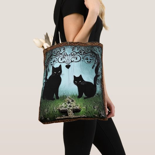  "Bolsa Elegante Black Cat: La Armonía   トートバッグ (クローズアップ)