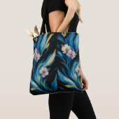 Bolsa Flores Abstratas Colorido design トートバッグ (クローズアップ)