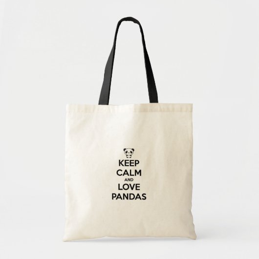 Bolsa Keep Calm Panda トートバッグ (正面)