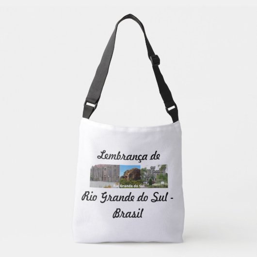 Bolsa lembrança de Rio Grande do Sul - Brasil クロスボディバッグ (正面)