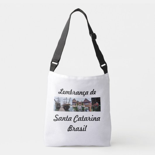 Bolsa lembrança de Santa Catarina Brasil クロスボディバッグ (正面)