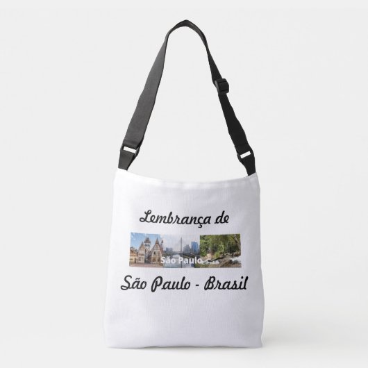 Bolsa lembrança de São Paulo Brasil クロスボディバッグ (正面)