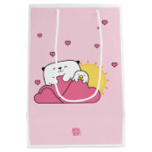 Bolsa para regalo Mostropi│Opi y Kipi Valentín ミディアムペーパーバッグ (裏面)