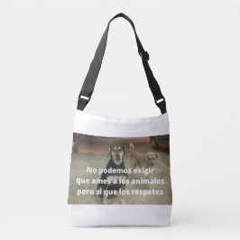 Bolsa respeto a los animales クロスボディバッグ