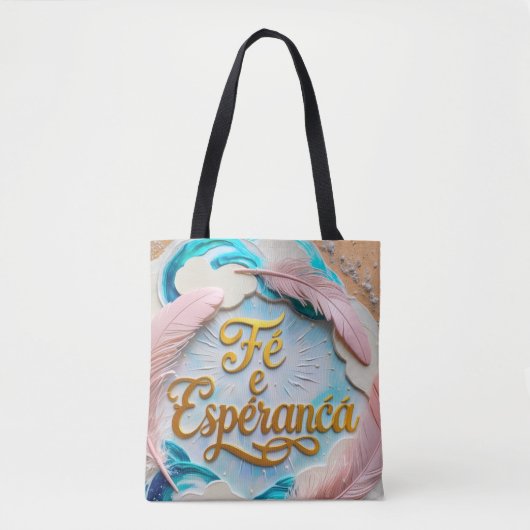 Bolsa Tote - Fé e Esperança トートバッグ (正面)