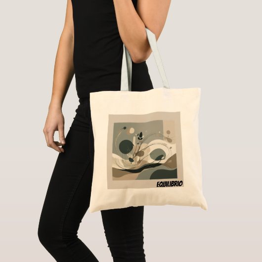 Bolsa Tote Minimal Equilibrio Abstracto トートバッグ (正面(商品))