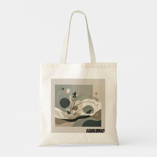 Bolsa Tote Minimal Equilibrio Abstracto トートバッグ (裏面)