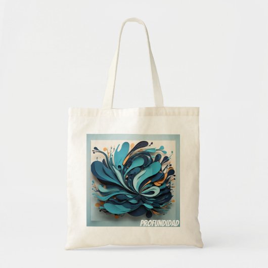Bolsa Tote Océano Profundo Abstracto トートバッグ (正面)