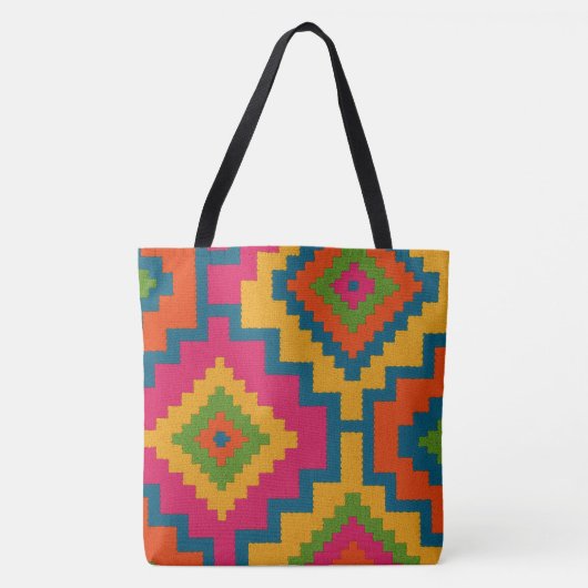 BOLSAS  CORES GEOMÉTRICO  トートバッグ (正面)