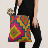 BOLSAS  CORES GEOMÉTRICO  トートバッグ (クローズアップ)