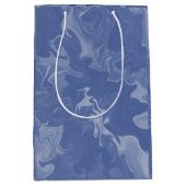 Bolsas de Regalo Azul Marmolado ミディアムペーパーバッグ (正面)