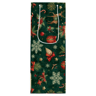 Bolsas de regalos con diseño de navidad  ワインギフトバッグ