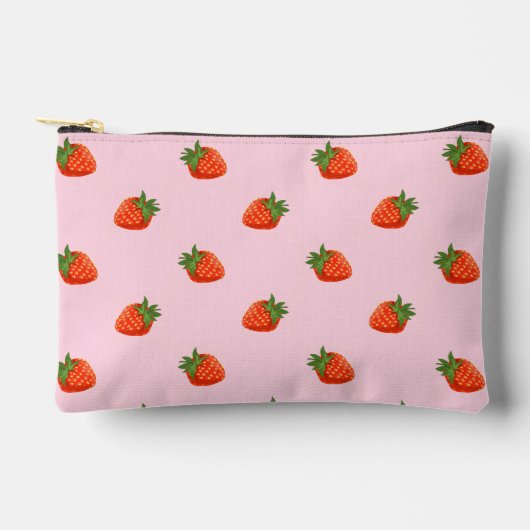 Bolsito Accesorio Pequeño Strawberries アクセサリーポーチ (正面)