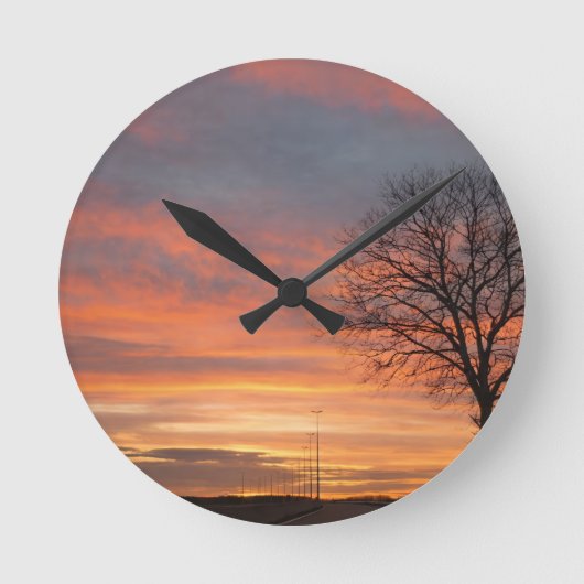 Bolso ラウンド壁時計 (正面)