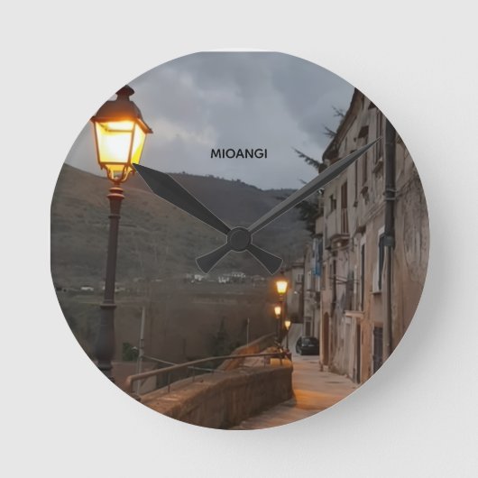 Bolso ラウンド壁時計 (正面)