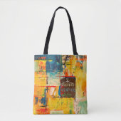 Bolso de tela con estampado  トートバッグ (正面)