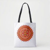 Bolso de Tela con motivo mandala, personalizable トートバッグ (正面)