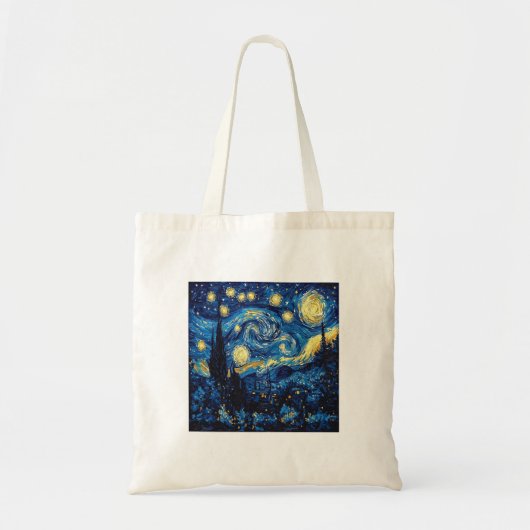 Bolso de tela de La noche estrellada de Van Gogh トートバッグ (正面)