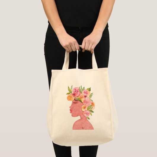 Bolso de tela ilustración acuarela トートバッグ (正面(商品))