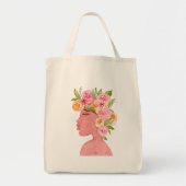 Bolso de tela ilustración acuarela トートバッグ (正面)