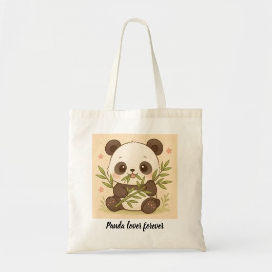 Bolso de Tela Panda Lover トートバッグ (正面)