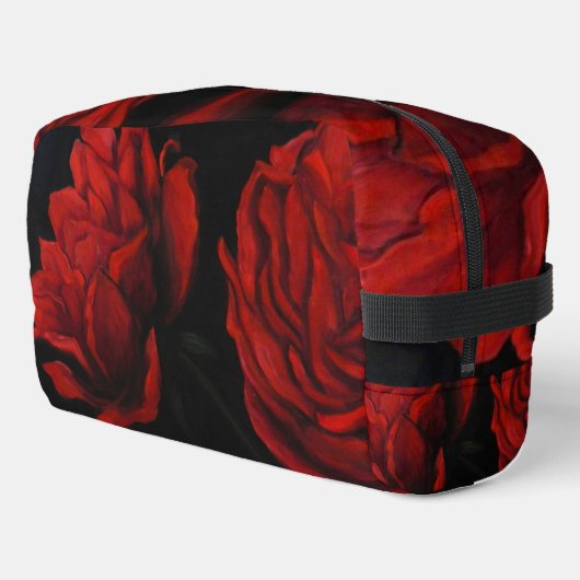 Bolso elegante para tus viajes o deporte con rosas ドップキット (左コーナー)