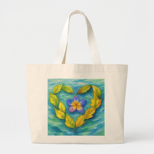 Bolso Flor en el mar ラージトートバッグ (正面)