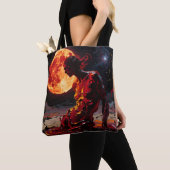 BOLSO – “Luna de Sangre” (Tote Bag / Bolsa de Tela トートバッグ (クローズアップ)