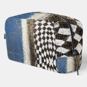 Bolso para deporte o viajes con ajedrez abstracto ドップキット (右コーナー)