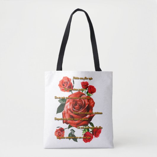 Bolso Rosas Rojas トートバッグ (正面)