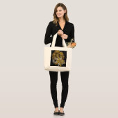 Bolso Tote con Diseño dTradicional - Arte  ラージトートバッグ (正面(モデル))
