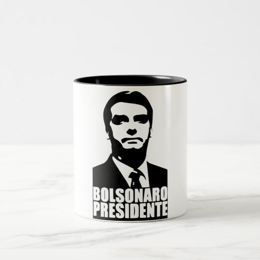 Bolsonaro Presidente ツートーンマグカップ (中央)
