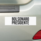 Bolsonaro Presidente バンパーステッカー (車上)