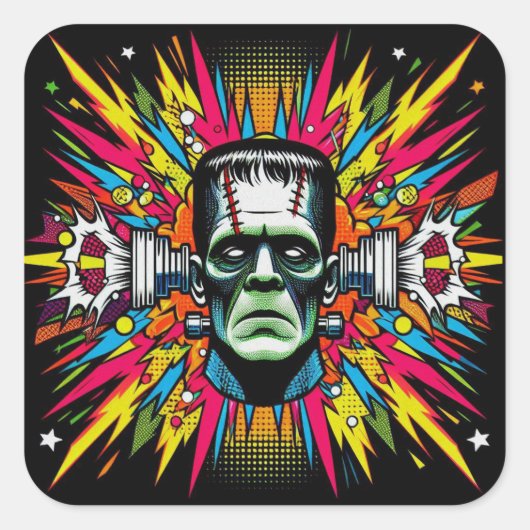  "Bolt Blowing Monster" スクエアシール (正面)