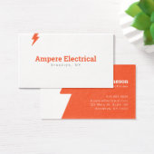 Bolt Electrician赤と白の名刺 (デスク)