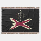 Bolton Sigil – 鋭いブレード スローブランケット (正面)