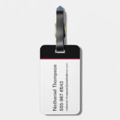 Bolton Sigil – 鋭いブレード ラゲッジタグ (裏面縦)