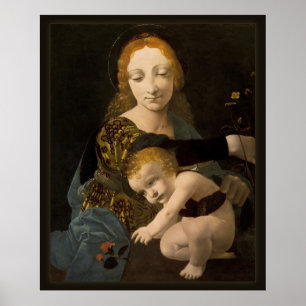 Boltraffio Madonna of the Rose CC0335 XL Poster ポスター