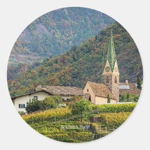 Bolzano,イタリアの風景の写真 ラウンドシール