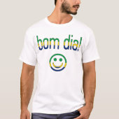 BOM直径ブラジル国旗の色 Tシャツ (正面)