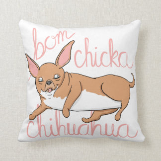 Bom Chickaのチワワのおもしろい犬のしゃれの枕 クッション
